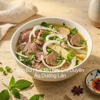 Bún Bò Huế Nạm, Chả Lá, Bò Viên. - 65.000 ₫ tại Bún Bò Huế Mỡ Nổi Chị Duyên - Âu Dương Lân