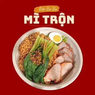 Mì trộn xá xíu - 59.000 ₫ tại Mì Trộn & Bánh Ướt Lòng Gà Bếp Bà Ba - Nguyễn Tư Nghiêm