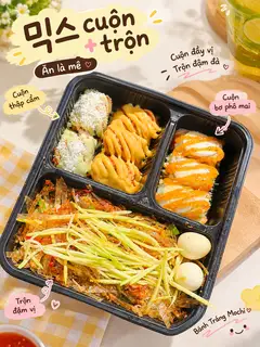 Hình ảnh Bánh tráng mix trộn - cuộn