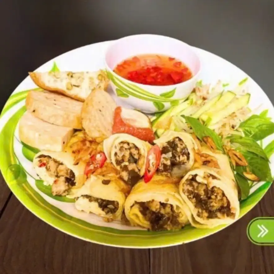 Bánh cuốn 2 trứng - 62.000 ₫ tại Bánh Cuốn, Bánh Ướt Hương Quê - Nguyễn Văn Quỳ