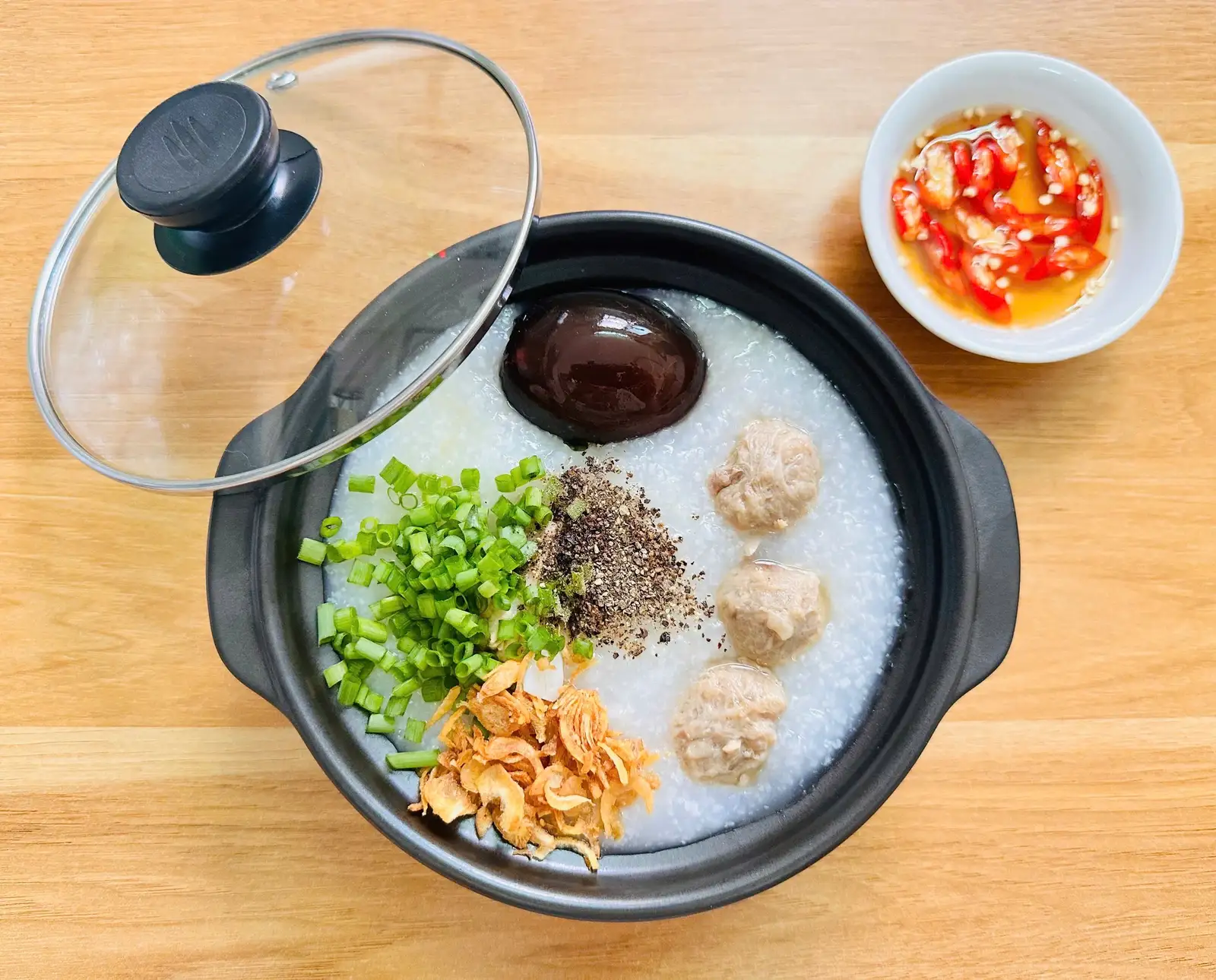 Hình ảnh cháo bò viên bắc thảo