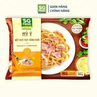 Hình ảnh Mỳ Ý Xốt Kem Thịt Xông Khói Saigon Food 250g