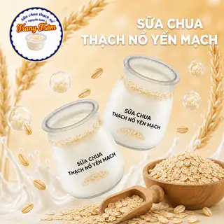 Hình ảnh sữa chua thạch nổ yến mạch