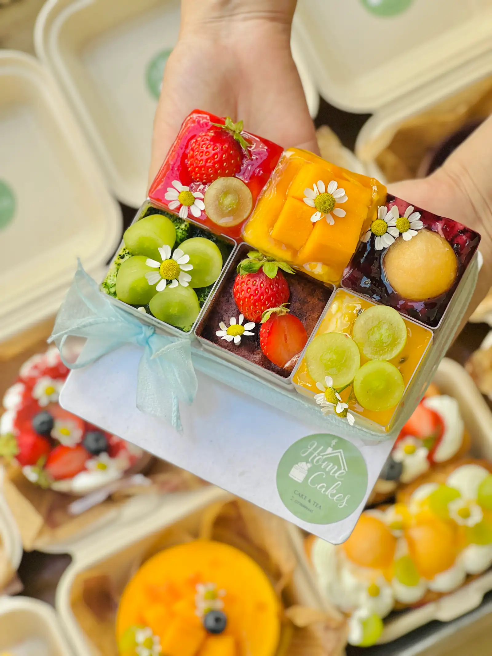 Set 6 cup vuông 4,5cm tiramisu mix mousse trái cây - 260.000 ₫ tại Home Cakes - Bánh Kem, Bánh Lạnh & Trà Trái Cây - Huỳnh Tấn Phát