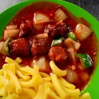 Nui xào sườn chua ngọt - 59.000 ₫ tại Cơm Cháy Kho Quẹt - Cơm Chiên & Mì Xào - Đường 50