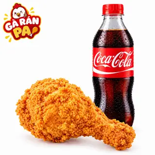 Hình ảnh Đùi Gà Rán kèm coca-cola 