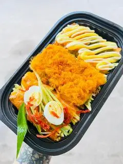 Hình ảnh Bánh tráng sốt đủ vị mix dăm bông