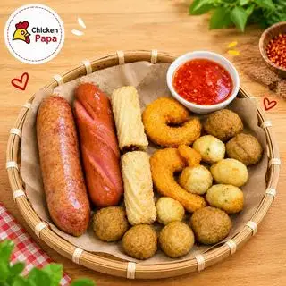 Hình ảnh Set ăn vặt viên chiên 