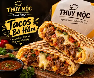 Hình ảnh Tacos Bò hầm Demi Size M