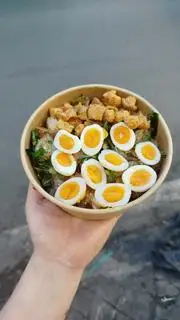 Hình ảnh Dẻo Trộn Muối Hột Ớt Tươi X2 Bánh Tráng X2 Trứng Lòng Đào, Tóp Mỡ