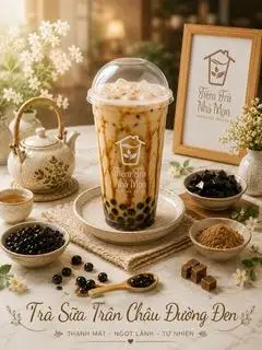 Hình ảnh Trà sữa trân châu đường đen