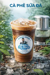 Cà phê sữa đá - 48.000 ₫ tại RY Đôris Coffee House - Bánh Mì Nướng Muối Ớt, Cà Phê Muối & Cacao Muối - Nơ Trang Long