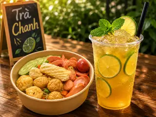 Hình ảnh 2. Combo Mì + Trà Chanh  ( Mì trộn thập cẩm 1 mì  Trà chanh)