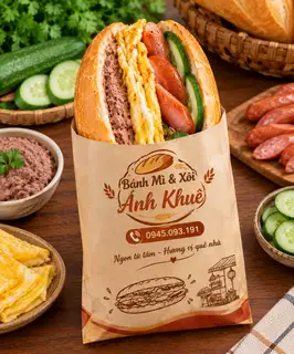 Hình ảnh Bánh Mì Dân Tổ Pate Trứng Xúc Xích