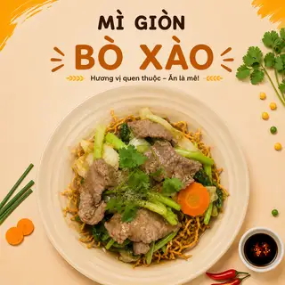 Mì giòn bò - 95.000 ₫ tại Cơm Gà 303 - Chu Văn An