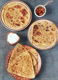 Hình ảnh Plain paratha 1pcs/ Bánh mì paratha phết dầu 1 cái