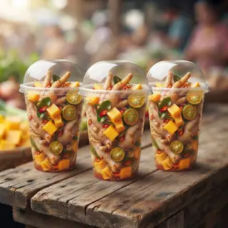 Hình ảnh (Tặng 2 nước) Combo 3 Cốc