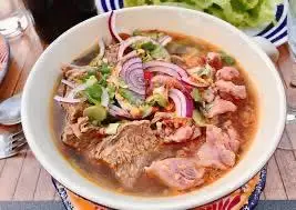 Bún bò tái bò viên - 55.000 ₫ tại Bún Bò Cô Tiên - Bùi Viện