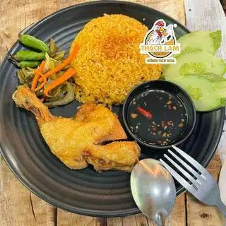 Cơm đùi gà - 55.000 ₫ tại Cơm Gà Xối Mỡ Thạch Lam - Kênh Tân Hóa