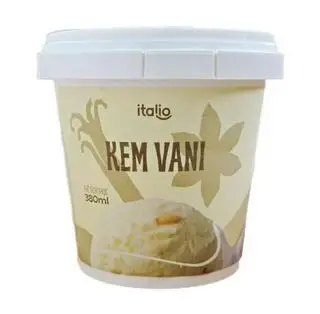 Hình ảnh Kem Hộp 380ml (250g) Vani (Vanilla)