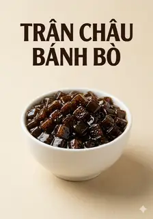 Hình ảnh TRÂN CHÂU BÁNH BÒ ĐƯỜNG ĐEN 