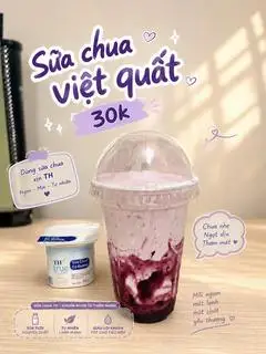 Hình ảnh Sữa chua việt quất