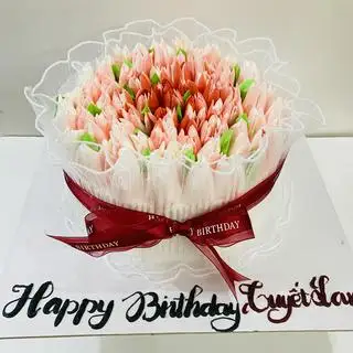 Hình ảnh BÁNH SINH NHẬT SIZE 18 HOA TUYLIP