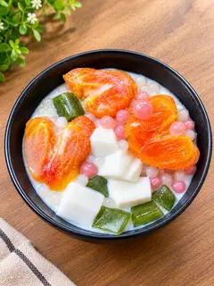 Hình ảnh ( MUST TRY) Chè hồng dầm fulltopping đặc biệt