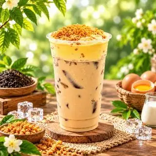 Hình ảnh Trà Sữa Kem Trứng Nướng