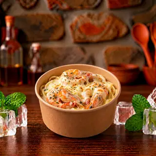 Hình ảnh Mỳ Ý Kem Tôm Phủ Phomai