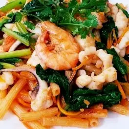 Nui xào hải sản - 65.000 ₫ tại Bếp Cô Liên - Mì & Nui Xào Bò - Cách Mạng Tháng 8