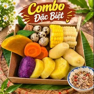Hình ảnh Combo Đặc Biệt Size Lớn (Bắp , 5 Trứng Cút ,2Chuối Sáp ,Cà Rốt ,Bí Đỏ,Khoai Lang