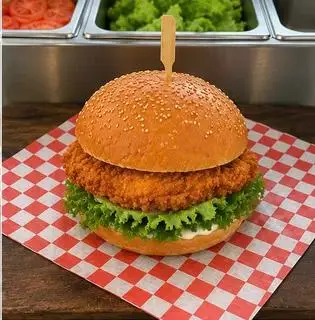 Hình ảnh Burger gà - phô mai