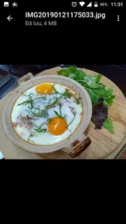 Hình ảnh (V) Baked eggs lentil chickpeas vegetab