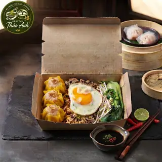 Hình ảnh Mì trộn 2V xíu mại trứng lòng đào