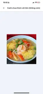 Canh chua thơm tôm (ko cơm) - 79.000 ₫ tại Quán Cơm Nhà - Phạm Ngũ Lão