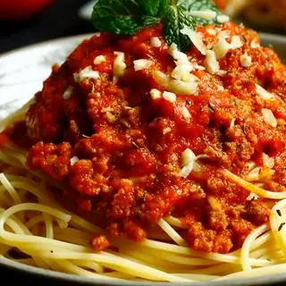 Hình ảnh Mỳ Ý bò bằm