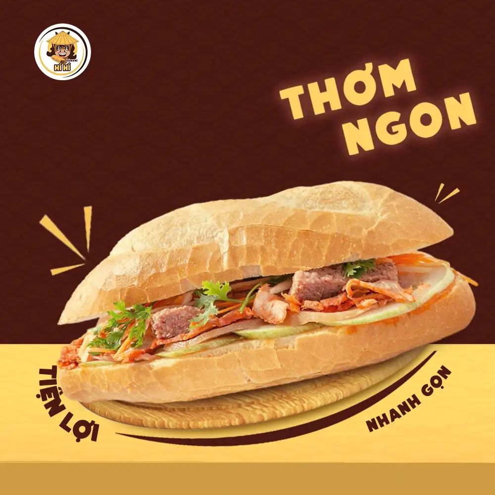 Bánh mì thập cẩm - 35.000 ₫ tại Bánh Mì Hí Hí - Lê Quang Định