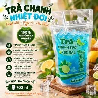 Hình ảnh TRÀ CHANH NHIỆT ĐỚI - TÚI ZIP 700ML 