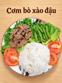 Hình ảnh Cơm bò xào đậu