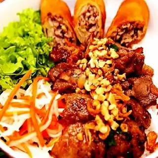 Bún Thịt Nướng(Nem Nướng) Chả Giò - 57.000 ₫ tại Xuân - Cơm Tấm & Bún Thịt Nướng - Chợ Tân Mỹ