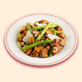 Hình ảnh Nấm Mỡ & Măng Tây Sauté