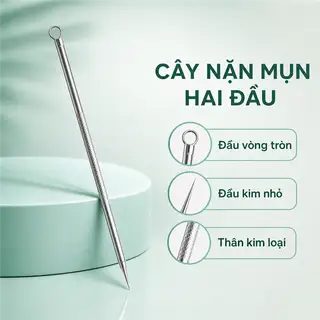 Cây Nặn Mụn Hai Đầu Bằng Thép, Thiết Kế Tiện Dụng, Dễ Sử Dụng - 96.000 ₫ tại YUMAN Convenience Store - Nguyễn Thượng Hiền