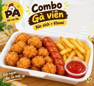 Hình ảnh Combo Gà Viên Xúc Xích kèm Khoai Tây Chiên 