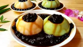 Hình ảnh Tàu hũ matcha trân châu