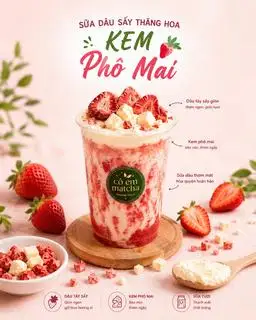 Hình ảnh Sữa dâu sấy thăng hoa