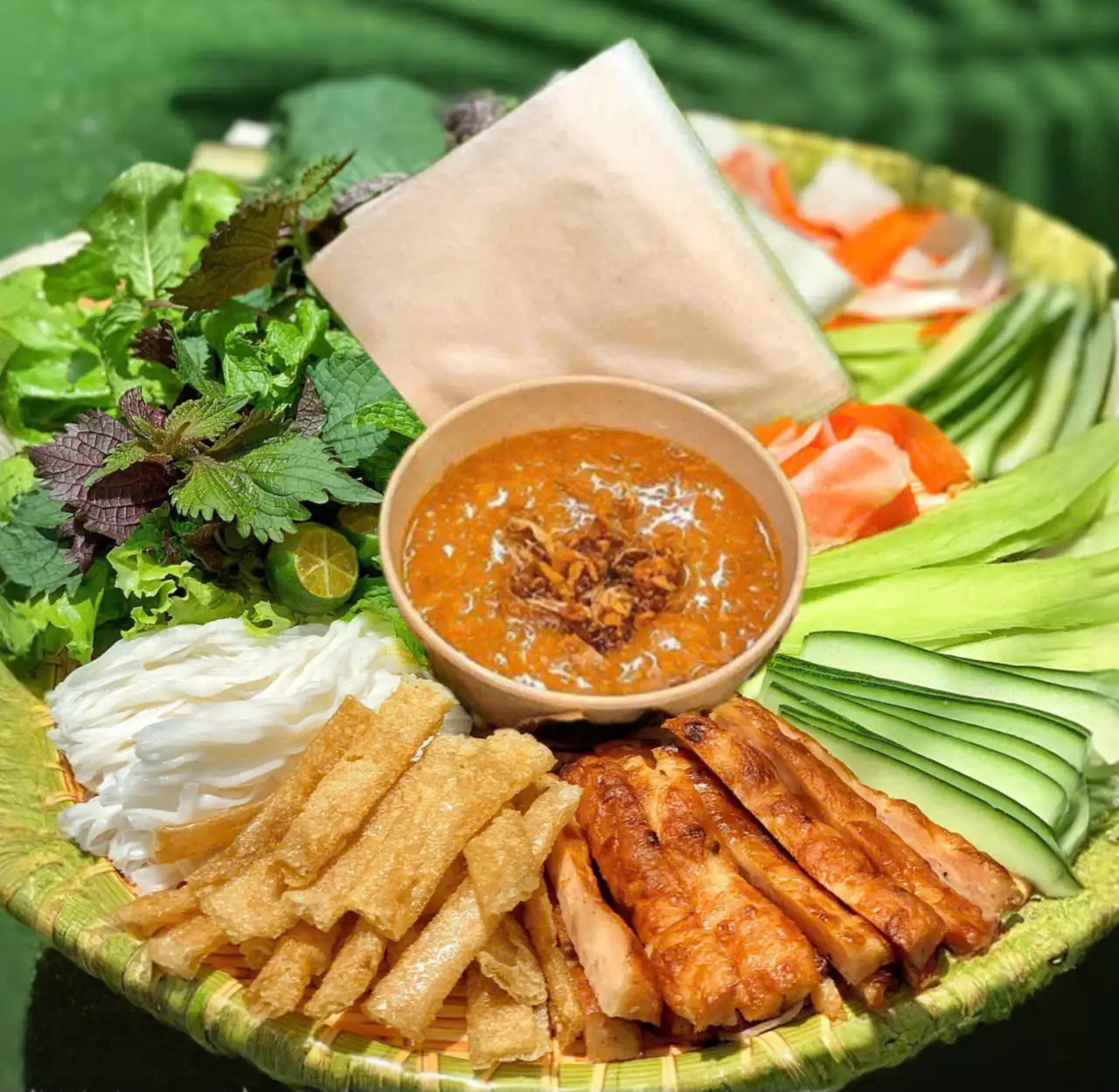 Mẹt Nem nướng Nha Trang (1 người) - 75.000 ₫ tại TiNa - Nem Nướng Nha Trang, Bún Đậu & Bánh Tráng Thịt Luộc - Lê Thị Hồng
