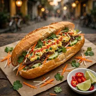 Hình ảnh Bánh Mì Béo Trứng Bò Khô