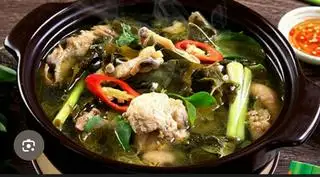 Lẩu Gà Lá Giang- Vạn Quán- Lớn - 420.000 ₫ tại Vạn Quán - Bún Gà Lá É & Bánh Mì Nha Trang - Cô Giang