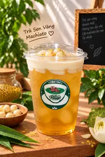 Hình ảnh Trà sen vàng machiato